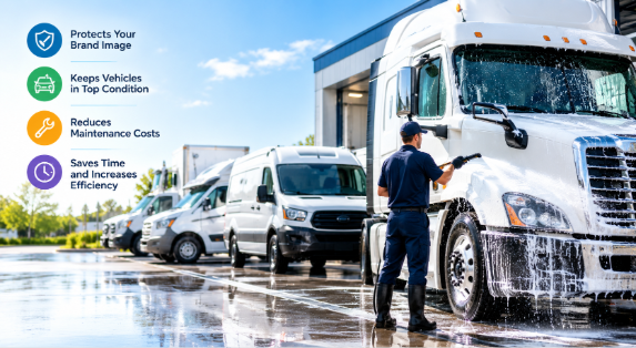 Why Businesses Should Invest in Scheduled Fleet Washing Services